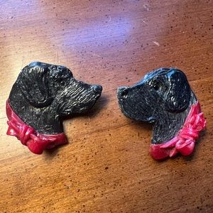 Black Lab earrings